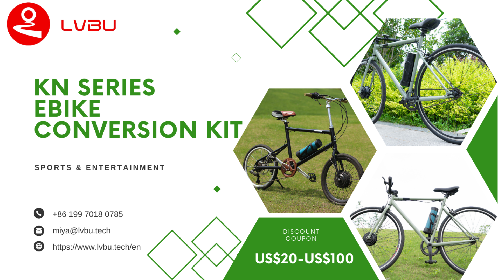 Lvbu KN Electric Bike Conversion Kit: High-Quality, Cost-Effective, and Easy to Install !