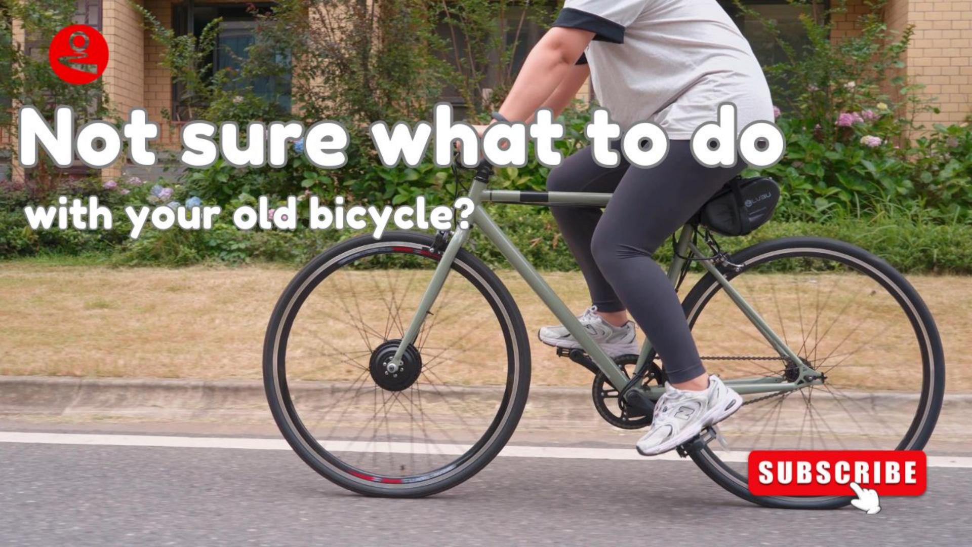 Not sure what to do with your old, worn-out traditional bicycle?