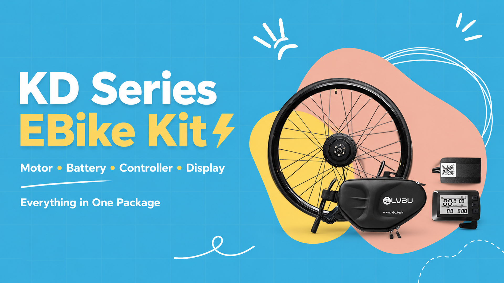 KD EBike Kit | Motor ? Battery ? Controller ? Display - Everything Included