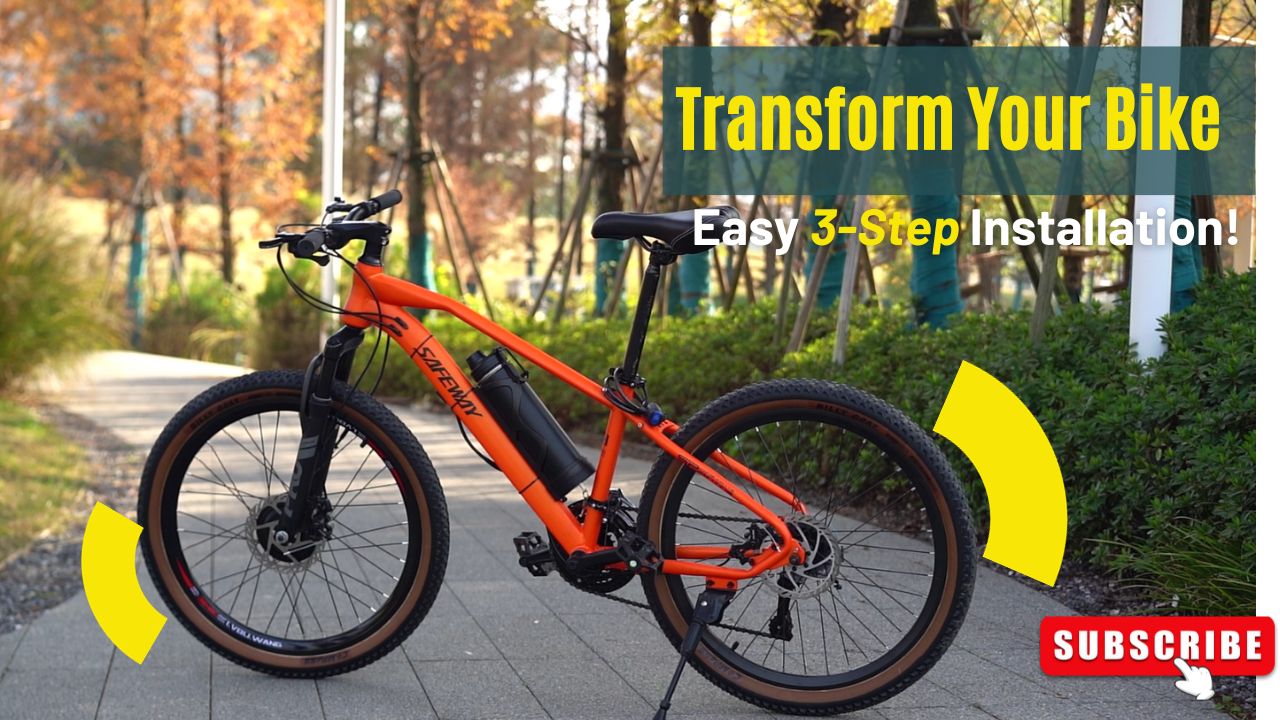 Transform Your Bike into an Ebike with Bottle Battery Ebike Kit - Easy 3-Step Installation!