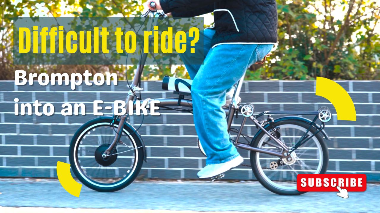 Is it Difficult to Ride a Brompton Converted into an Electric Assist Bike?