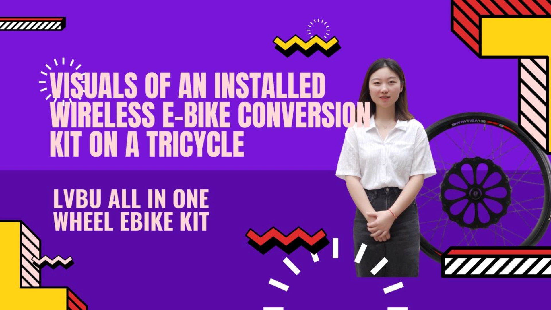 ALL-IN-ONE Ebike kit ‖ What does the Wireless E-bike Conversion Kit Look Like When Installed on a T