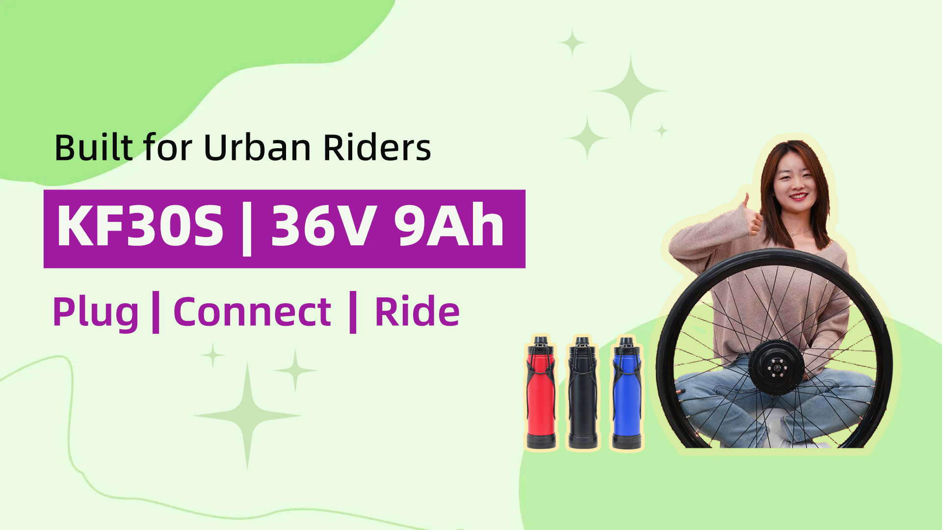 Plug. Connect. Ride. ? KF30S Front Wheel E-Bike Kit (36V 9Ah) Test #ebikeconversionkit #diyebike