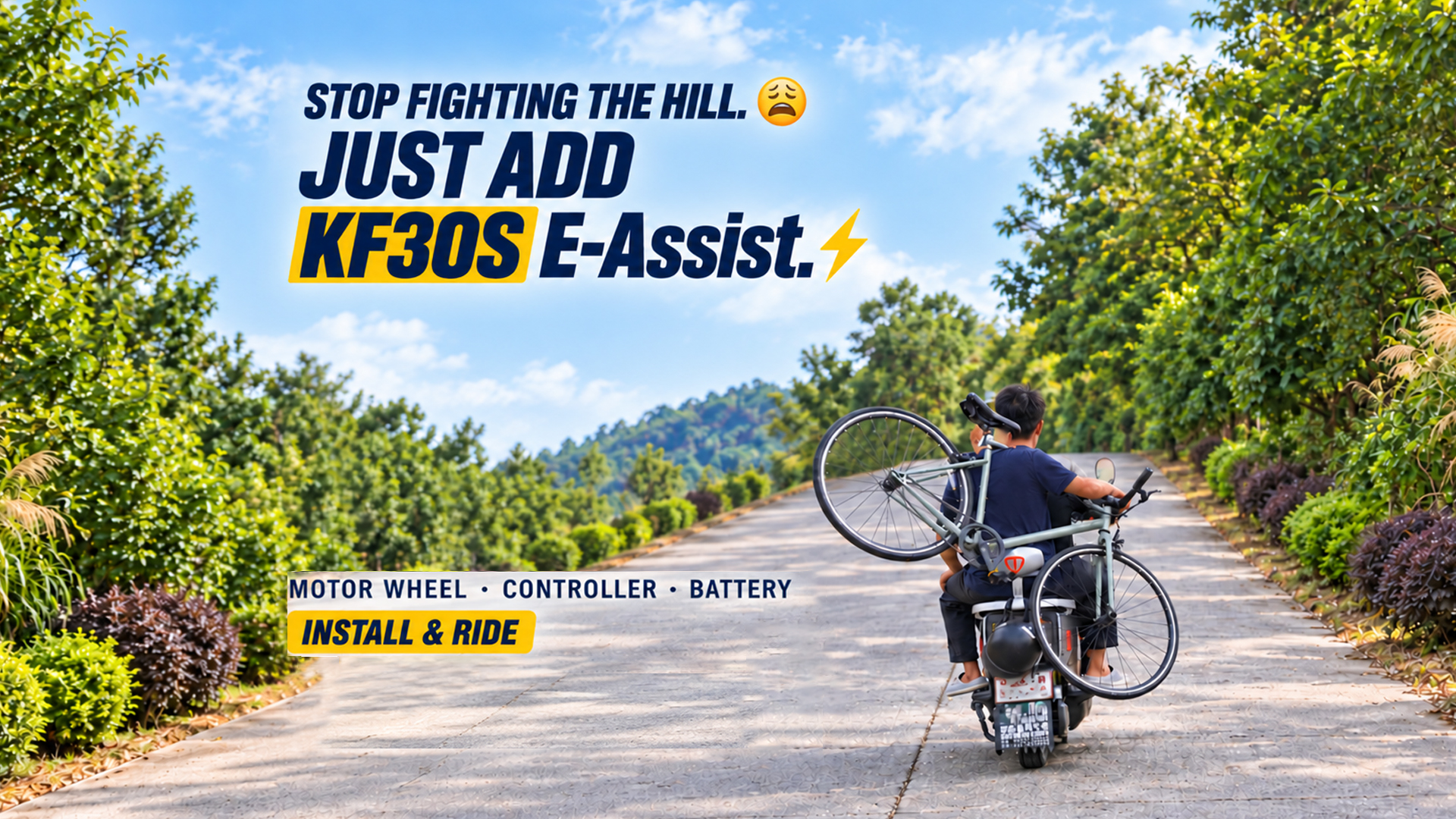 My Bike vs. This Hill… Then I Added This