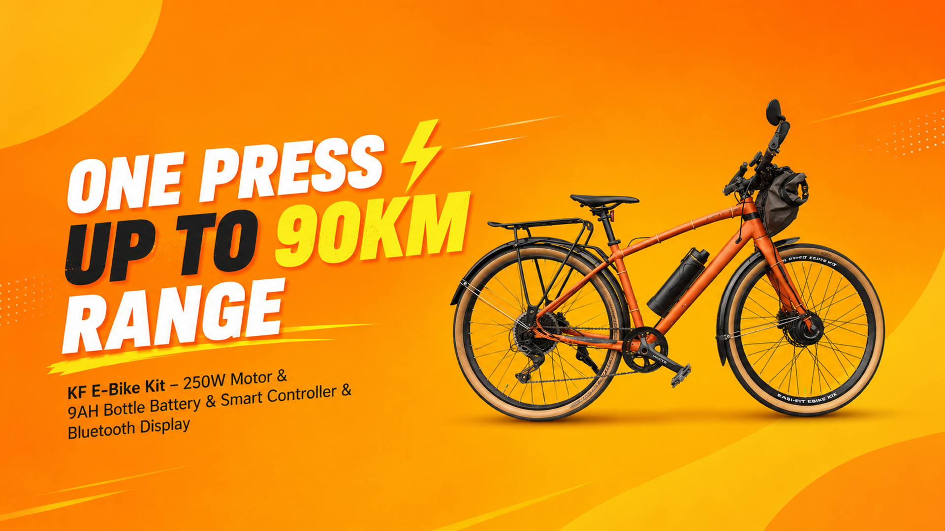 One Button. 90km of Riding