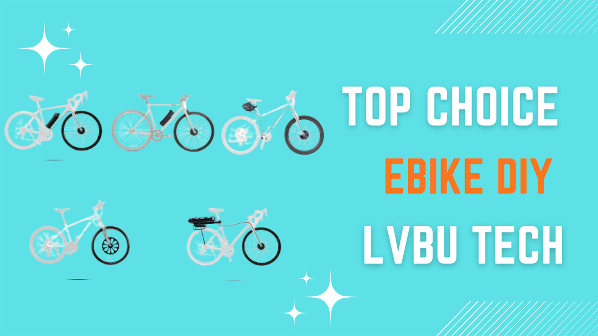Top Choice for Ebike diy build - Easy fit LVBU electric bike Kits!