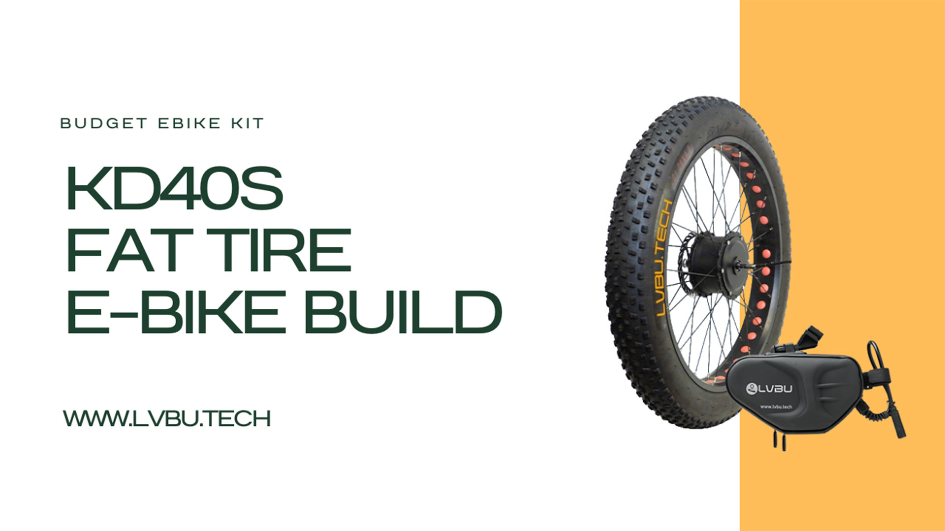 Budget Custom Fat Tire E-Bike Build (KD40S) | Motor & Speed Test