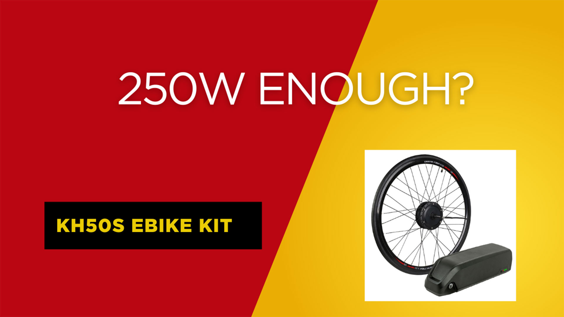 Is a 250W E-Bike Kit Enough? My Test Results!