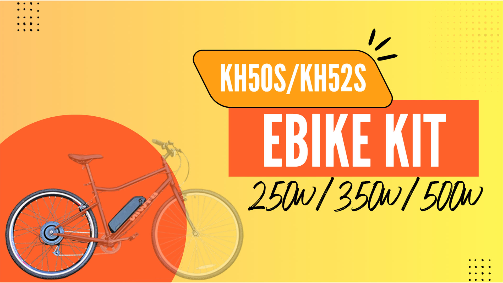 KH50S E Bike Kit for Food Delivery – 15Ah Battery, 250W Legal Power  |  LVBU Ride & Review