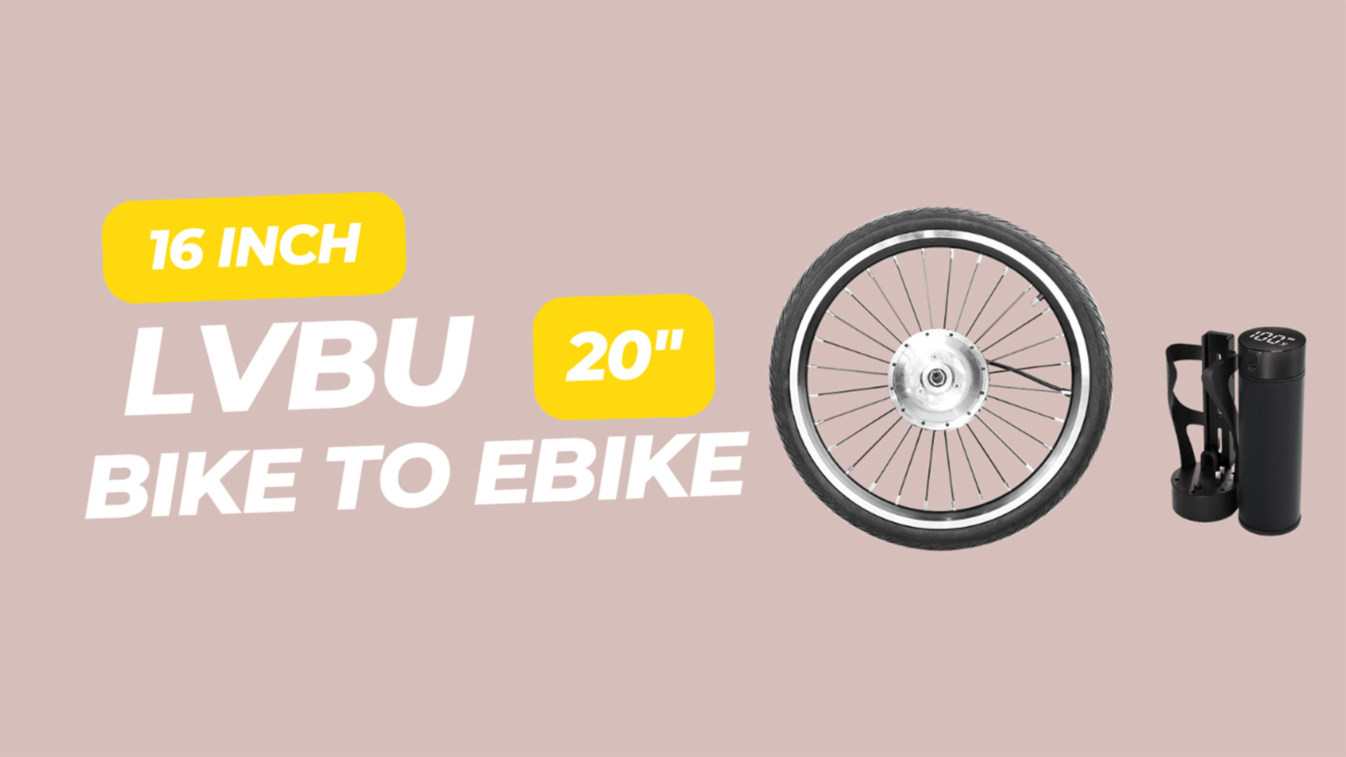 Upgrade Your Bike with These Cute 16 inch and 20 inch Motor Wheels!