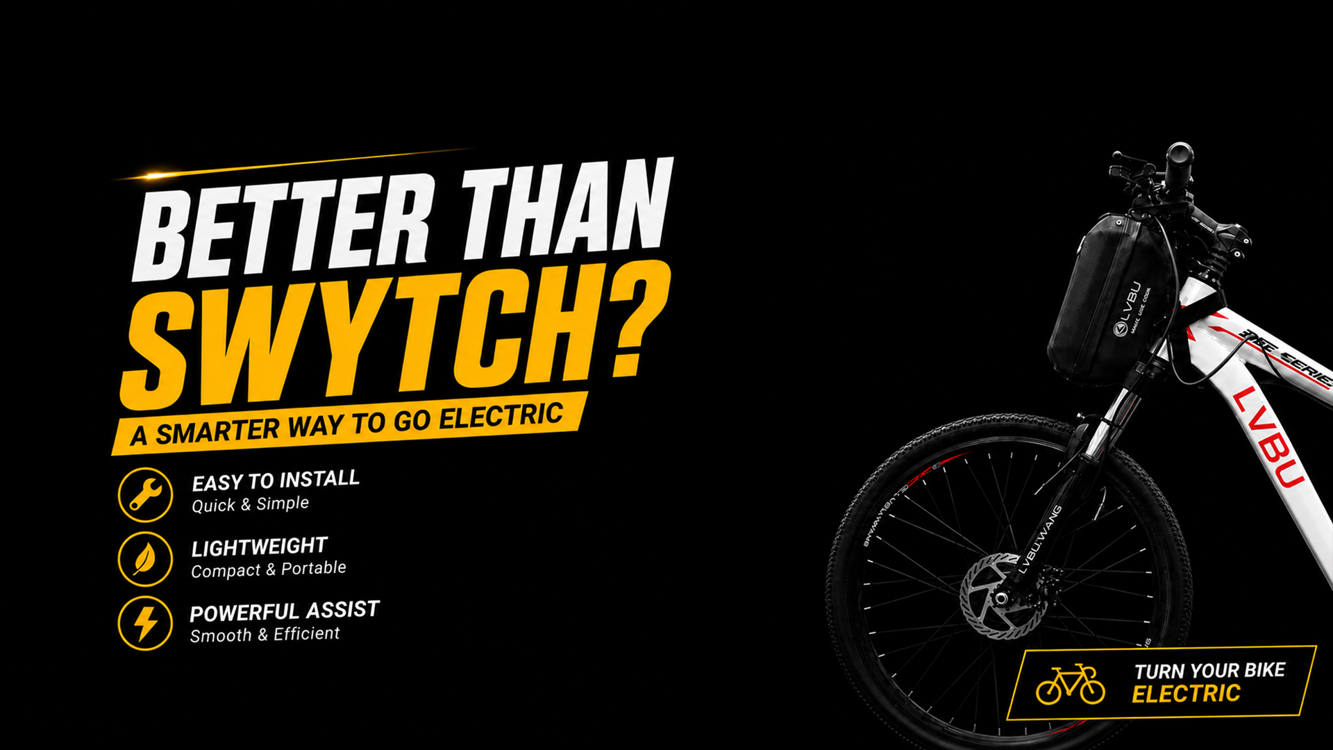 3 Steps. 1 Bike. Now It's Electric.