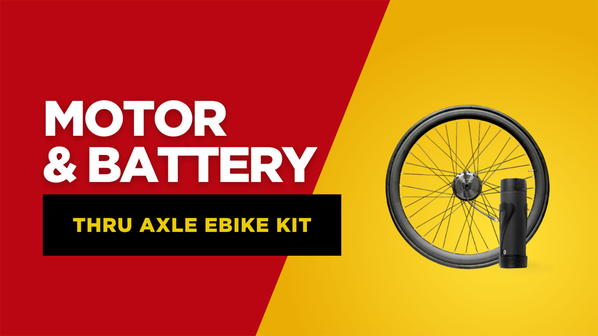 Lightweight 250W E-Bike Conversion Kit For Thru Axle Bikes