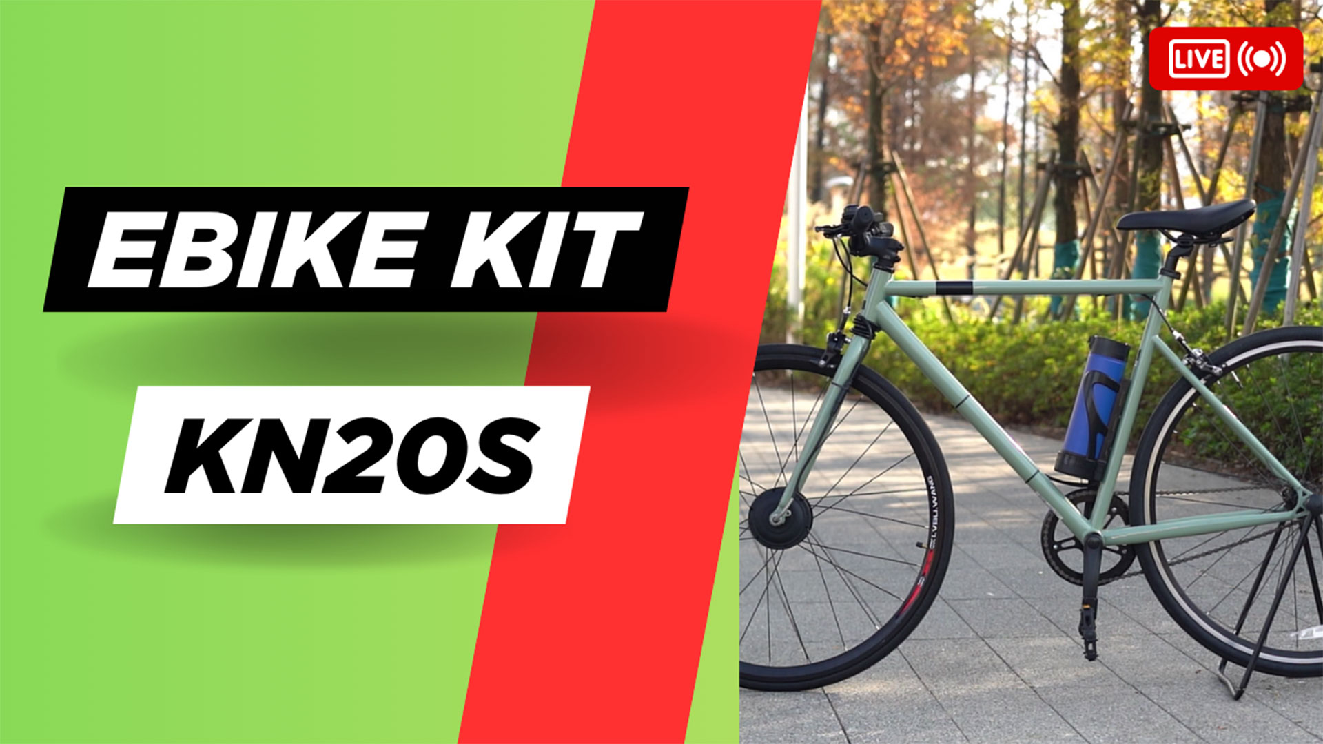 KN20S E-Bike Kit – Bottle Battery, Smart Pedal Assist & Only ONE Cable!