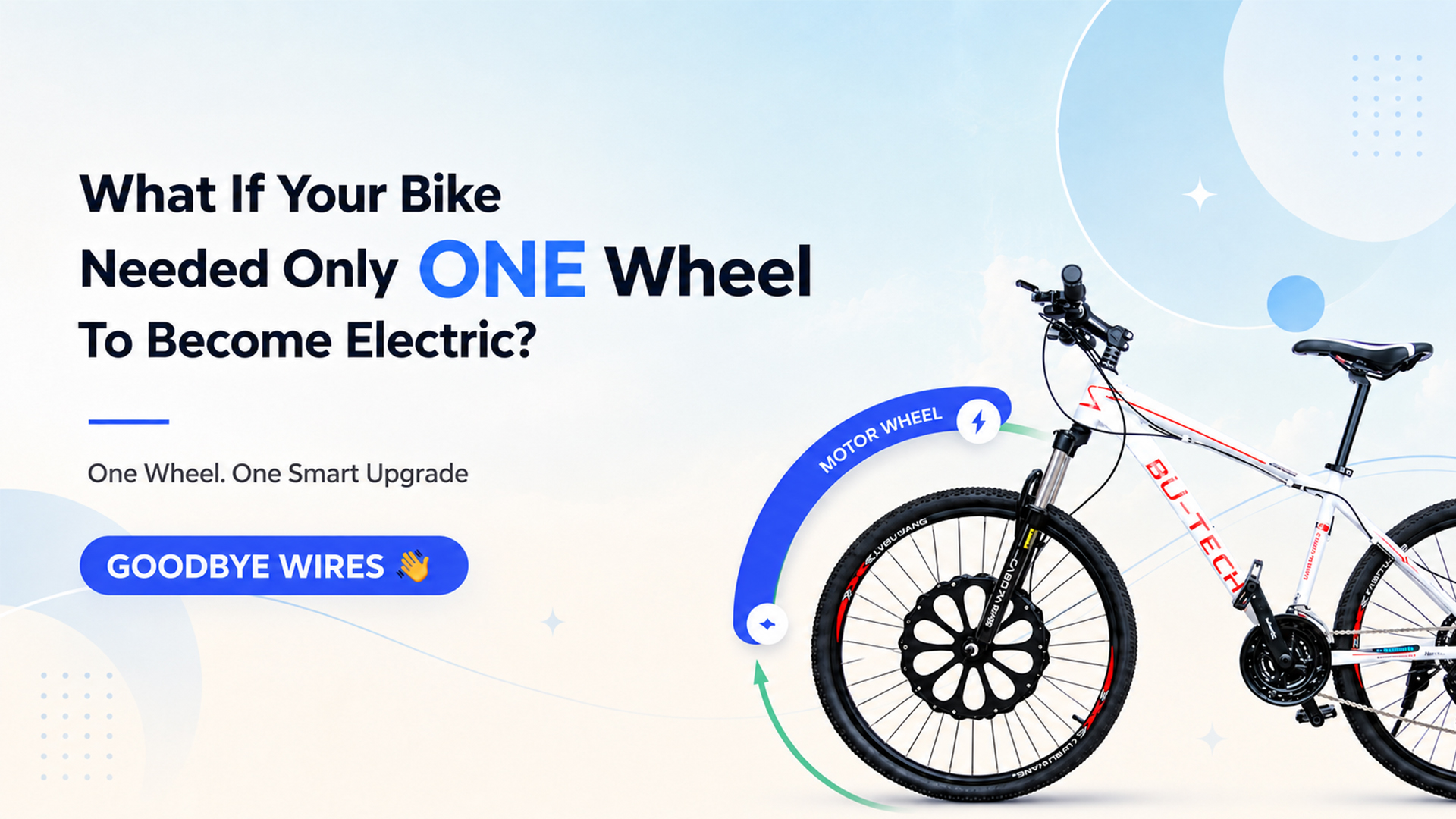 What If Your Bike Needed Only ONE Wheel To Become Electric?