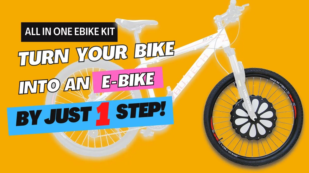 ALL-IN-ONE Ebike kit ‖ KX Installation video ‖ Turn Your Bike into an Ebike by Just 1 Steps!