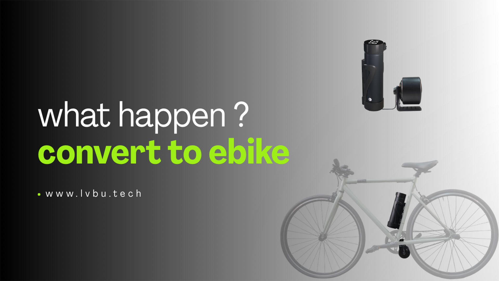 When I convert my bicycle into an electric bike