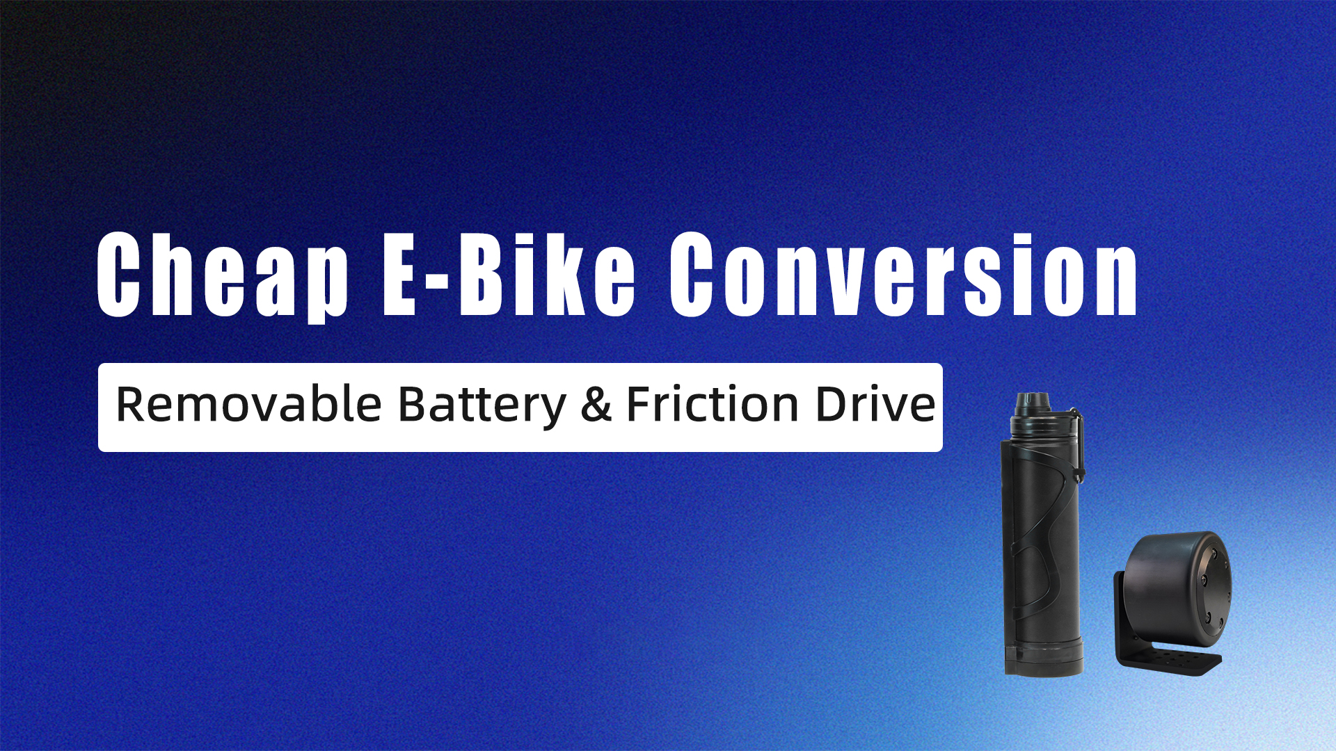 Clean E-Bike Conversion | Removable Battery & Friction Drive #shorts