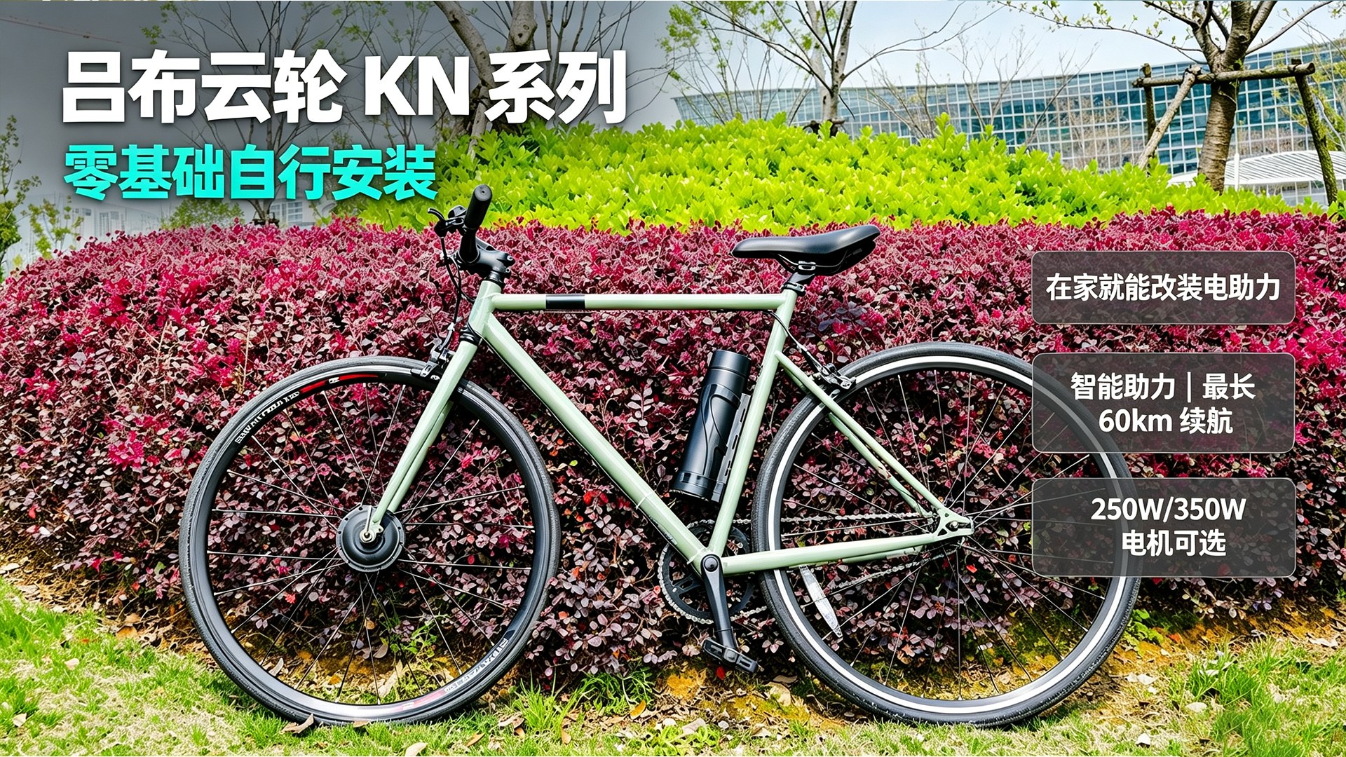 每天通勤爬坡蹬到腿酸，想给山地车加装电助力？